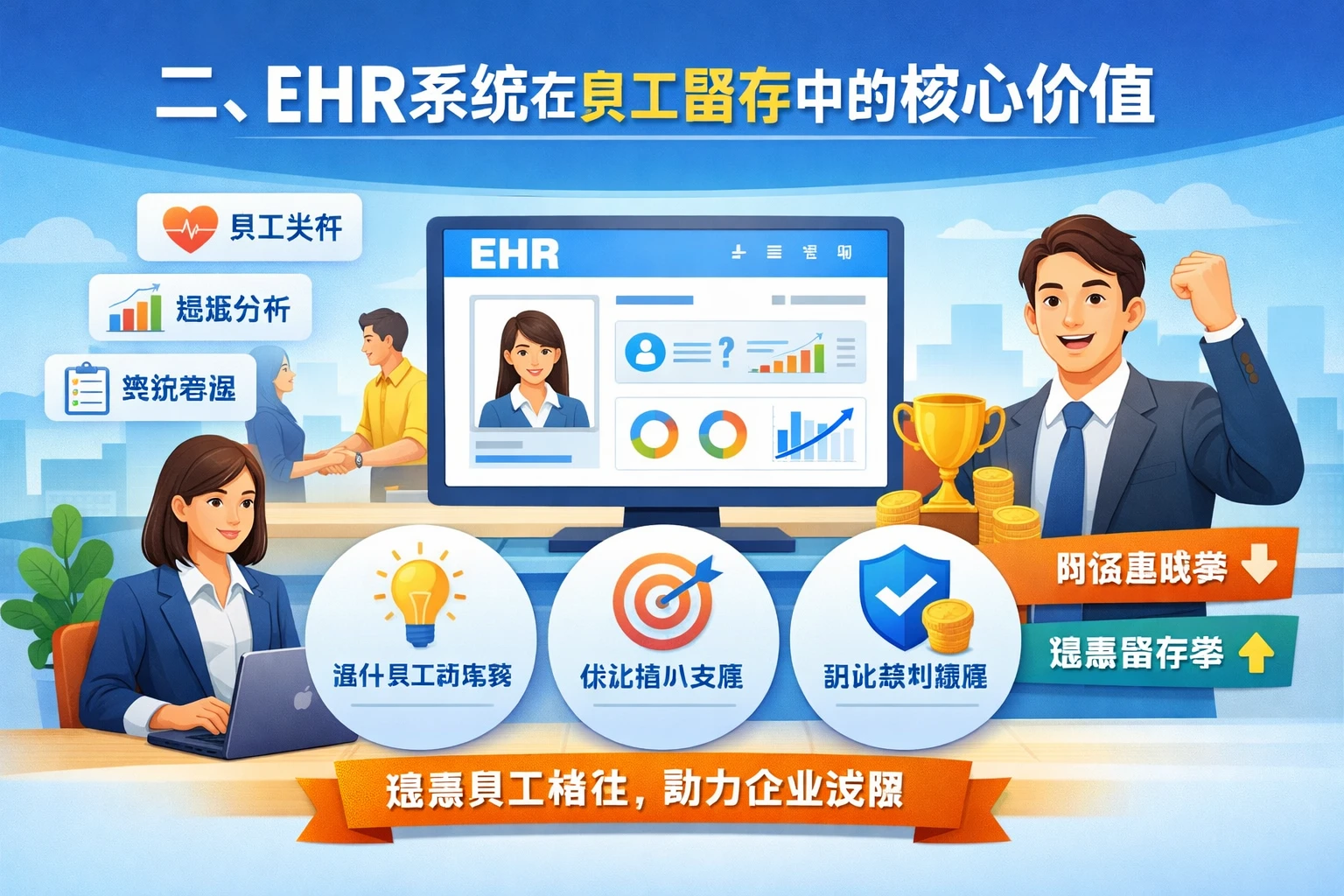 二、EHR系统在员工留存中的核心价值