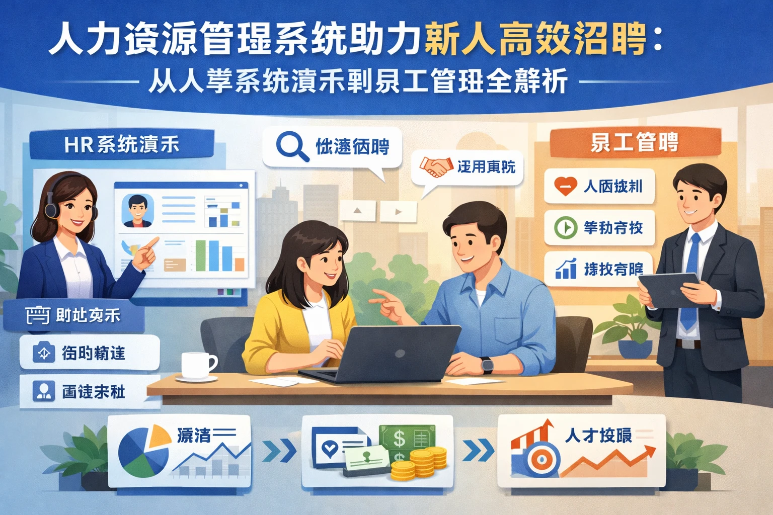 人力资源管理系统助力新人高效招聘：从人事系统演示到员工管理全解析