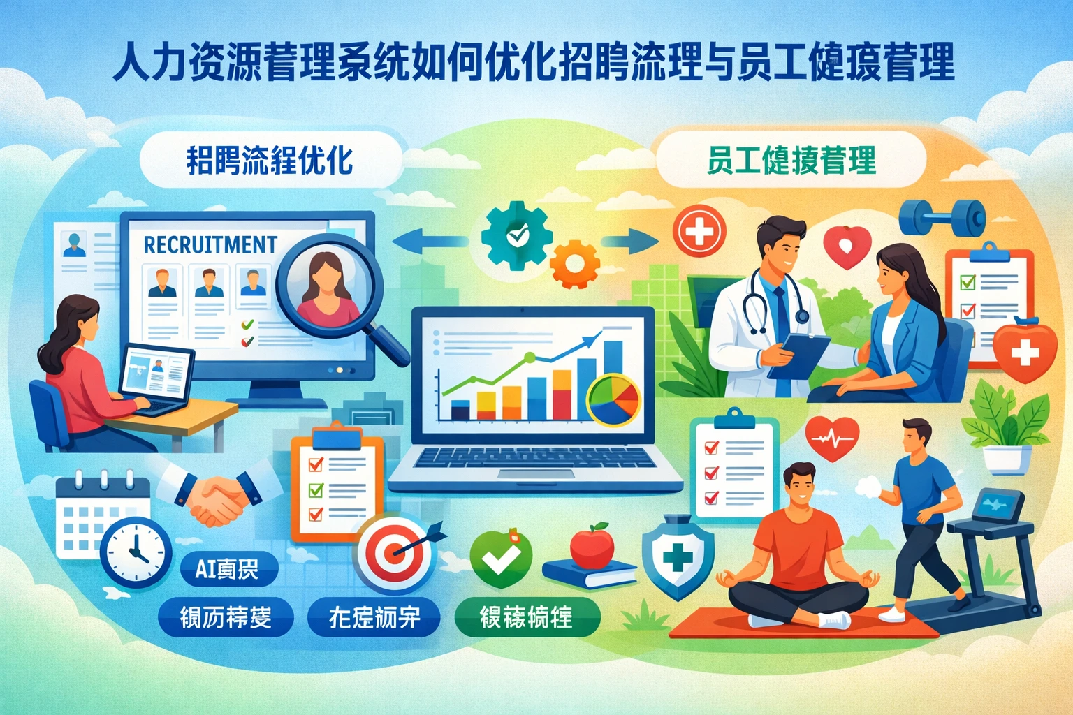 人力资源管理系统如何优化招聘流程与员工健康管理