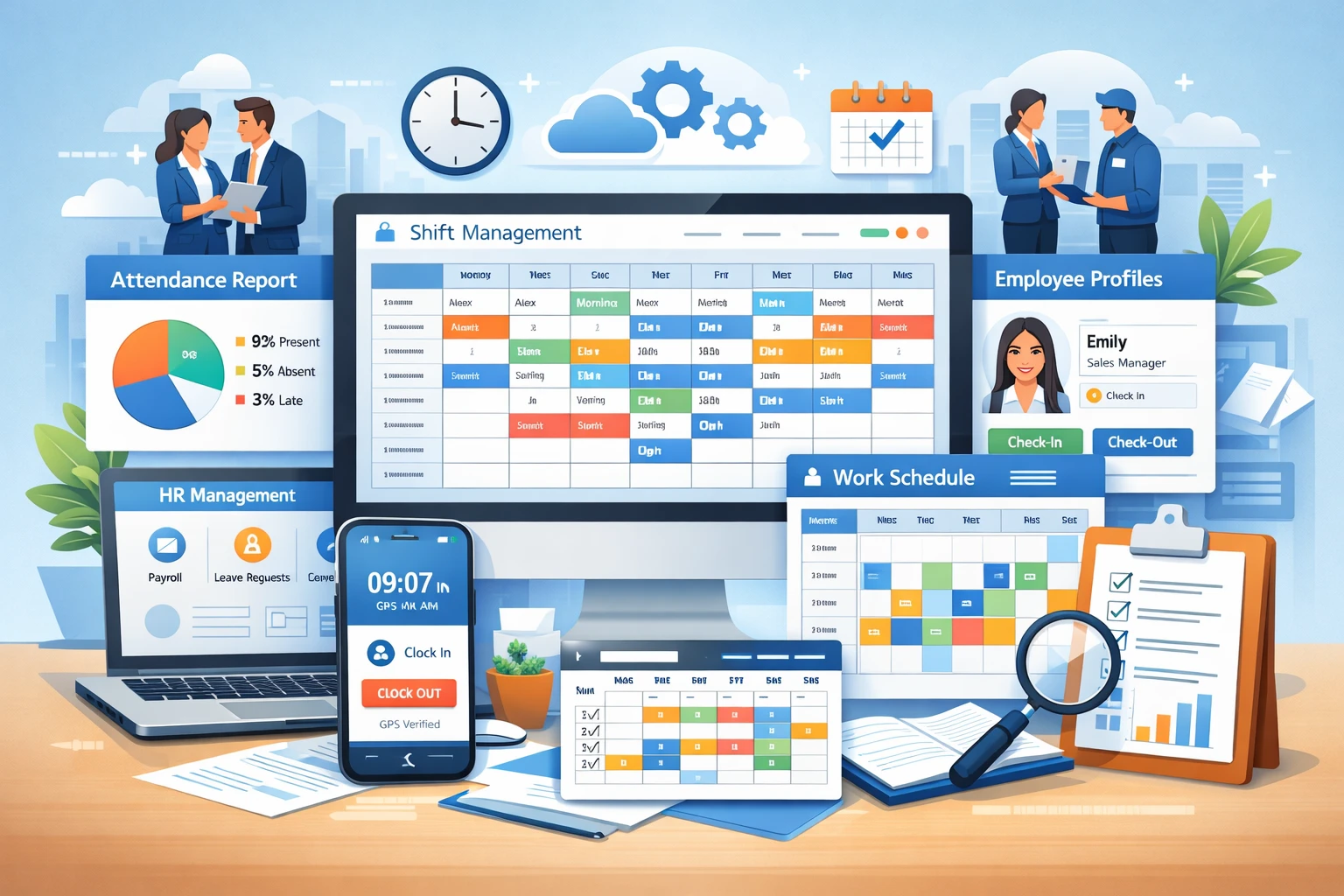 人事管理软件与员工管理系统：现代企业考勤排班系统的高效整合