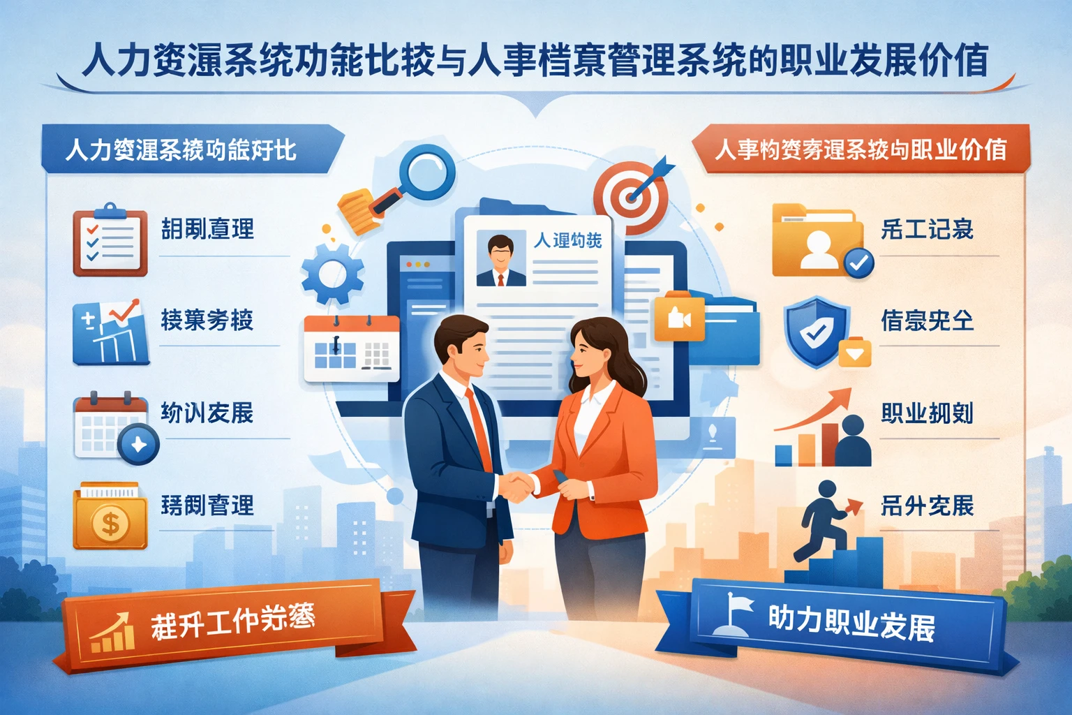 人力资源系统功能比较与人事档案管理系统的职业发展价值