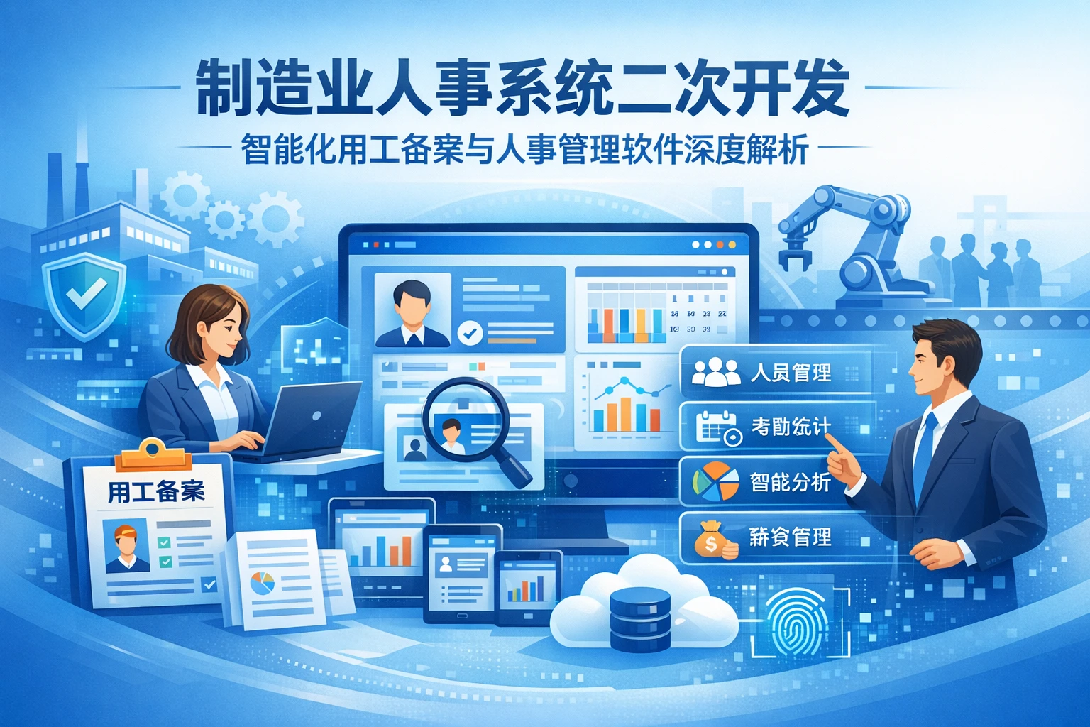 制造业人事系统二次开发：智能化用工备案与人事管理软件深度解析