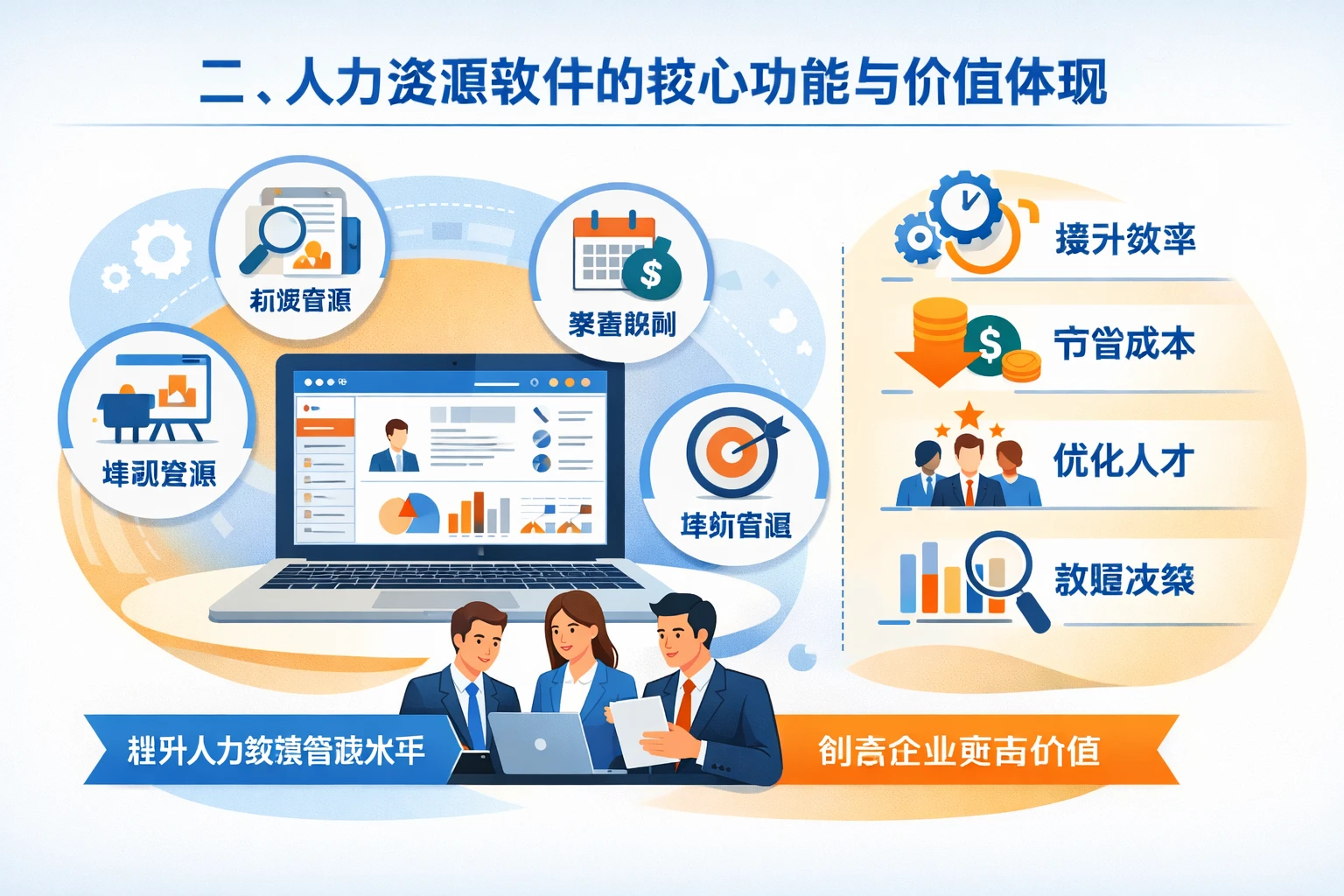 二、人力资源软件的核心功能与价值体现
