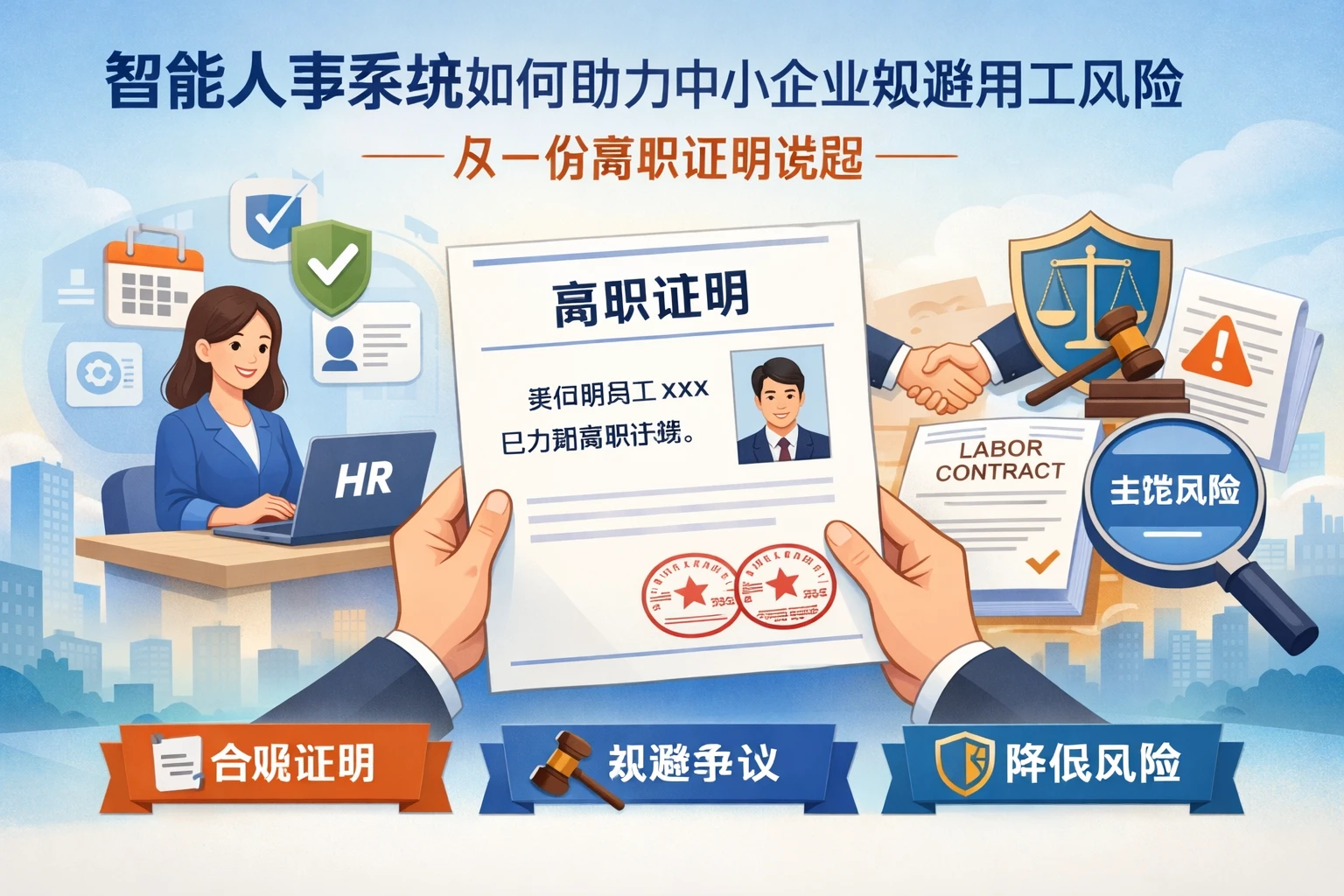 智能人事系统如何助力中小企业规避用工风险——从一份离职证明说起