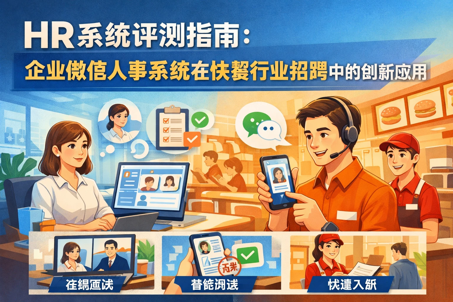 HR系统评测指南：企业微信人事系统在快餐行业招聘中的创新应用