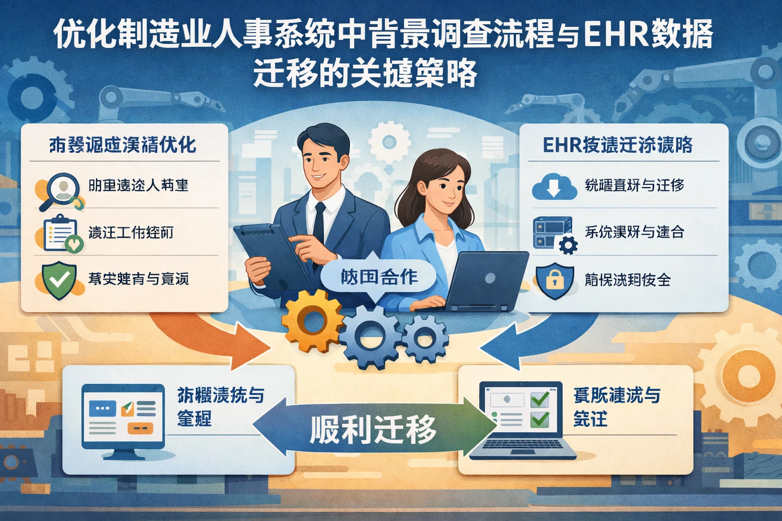 优化制造业人事系统中背景调查流程与EHR数据迁移的关键策略