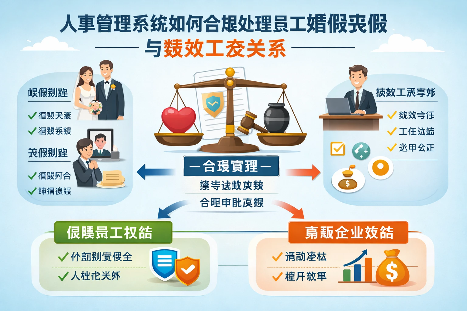 人事管理系统如何合规处理员工婚假丧假与绩效工资关系