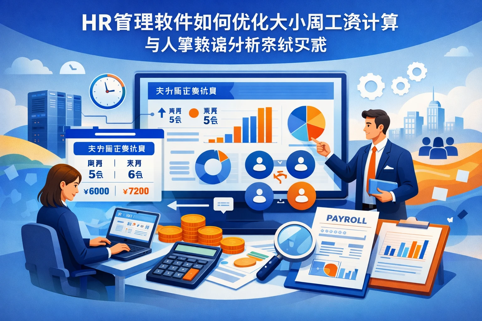 HR管理软件如何优化大小周工资计算与人事数据分析系统实施