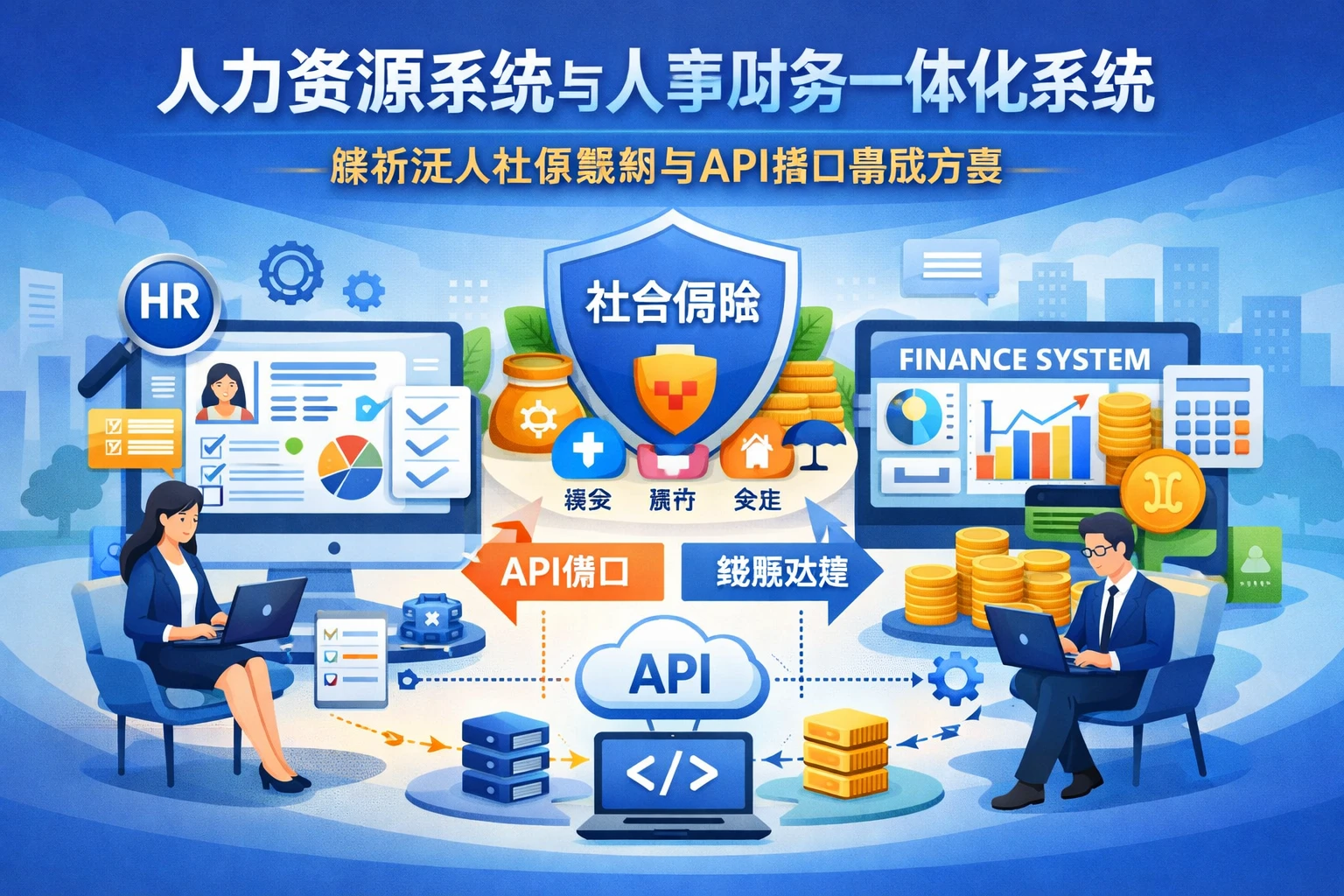 人力资源系统与人事财务一体化系统：解析法人社保缴纳与API接口集成方案