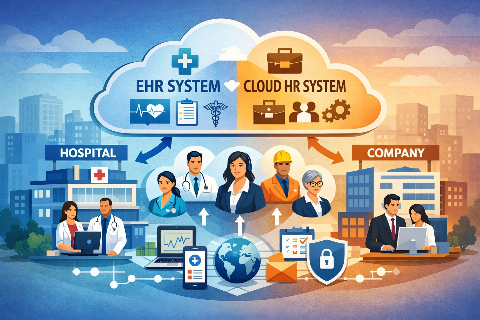EHR系统与云端HR系统在跨机构员工管理中的关键作用