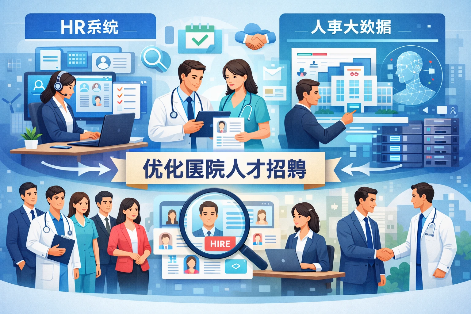 人力资源系统与人事大数据系统如何优化医院人才招聘