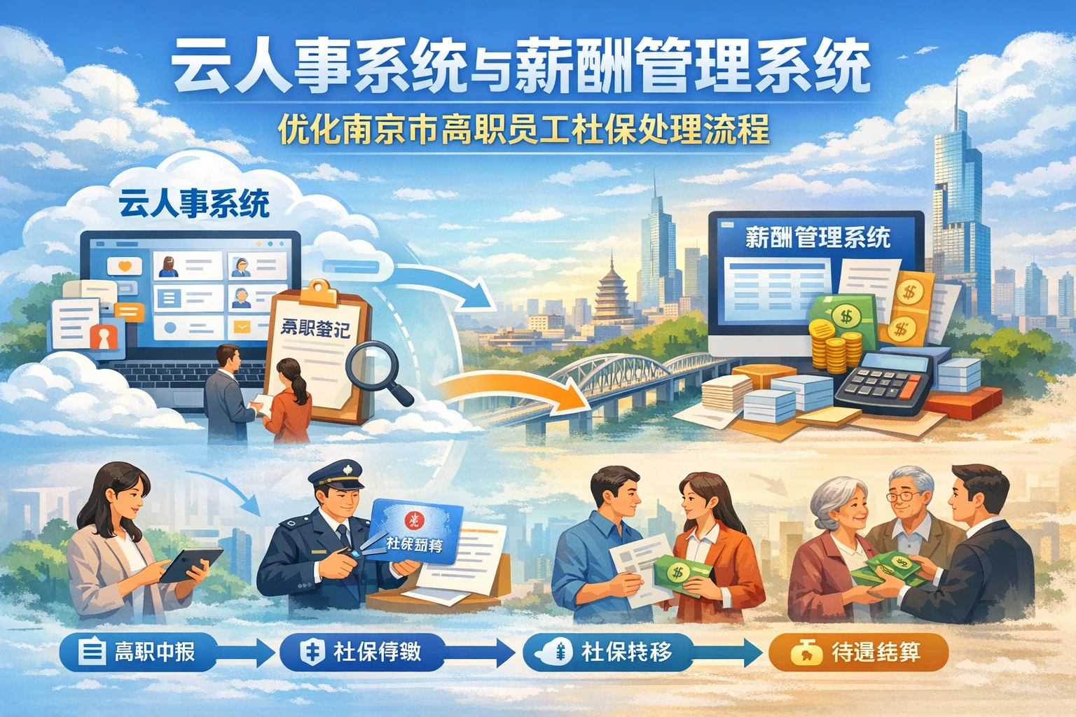云人事系统与薪酬管理系统：优化南京市离职员工社保处理流程