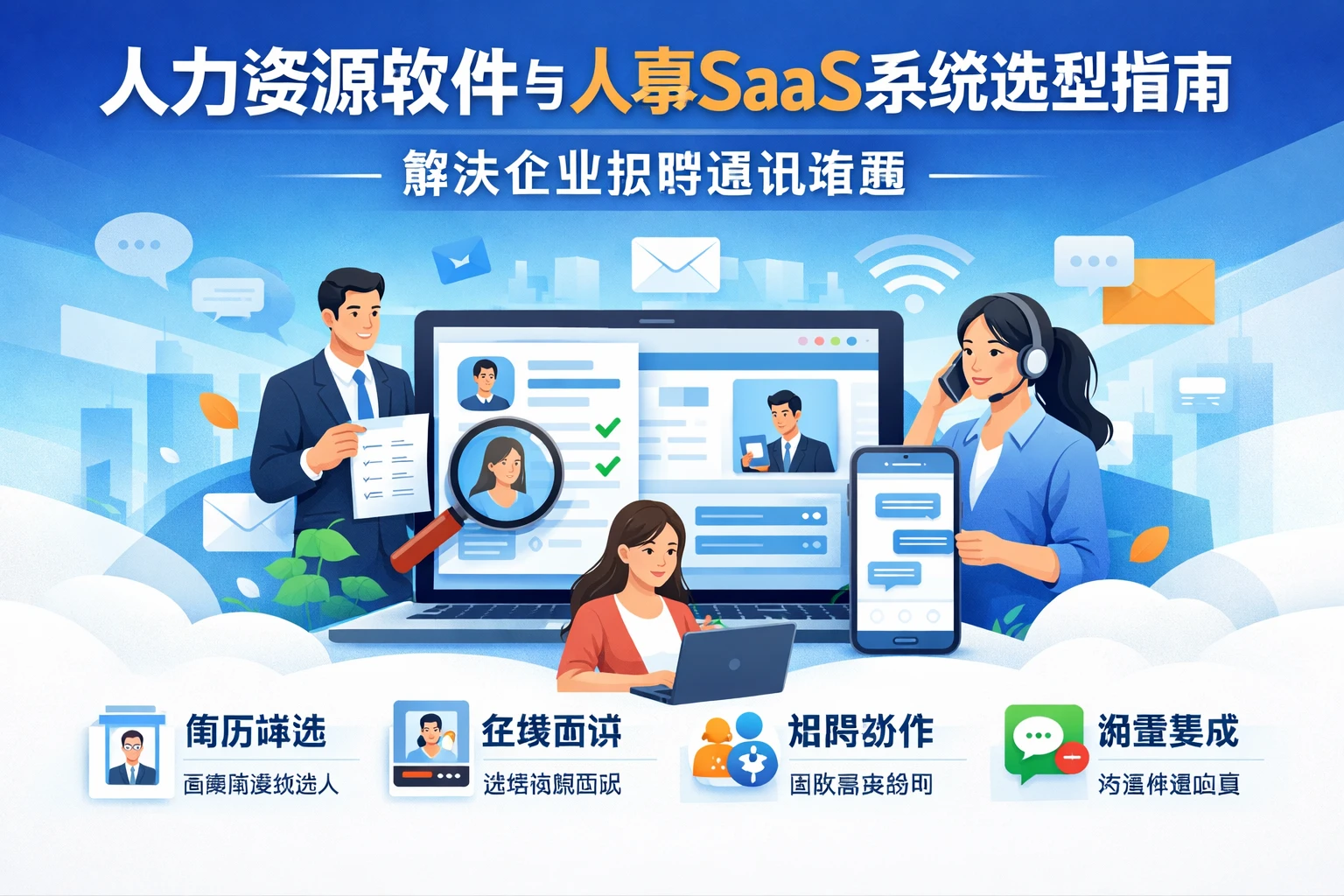 人力资源软件与人事SaaS系统选型指南：解决企业招聘通讯难题