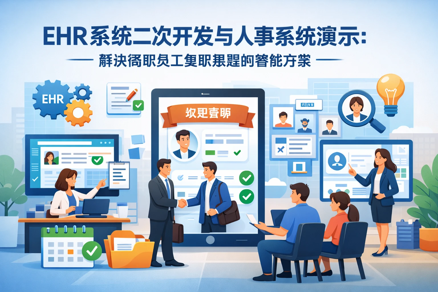 ehr系统二次开发与人事系统演示：解决离职员工复职难题的智能方案