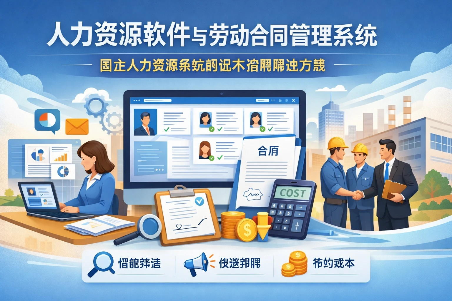 人力资源软件与劳动合同管理系统：国企人力资源系统的低成本招聘解决方案