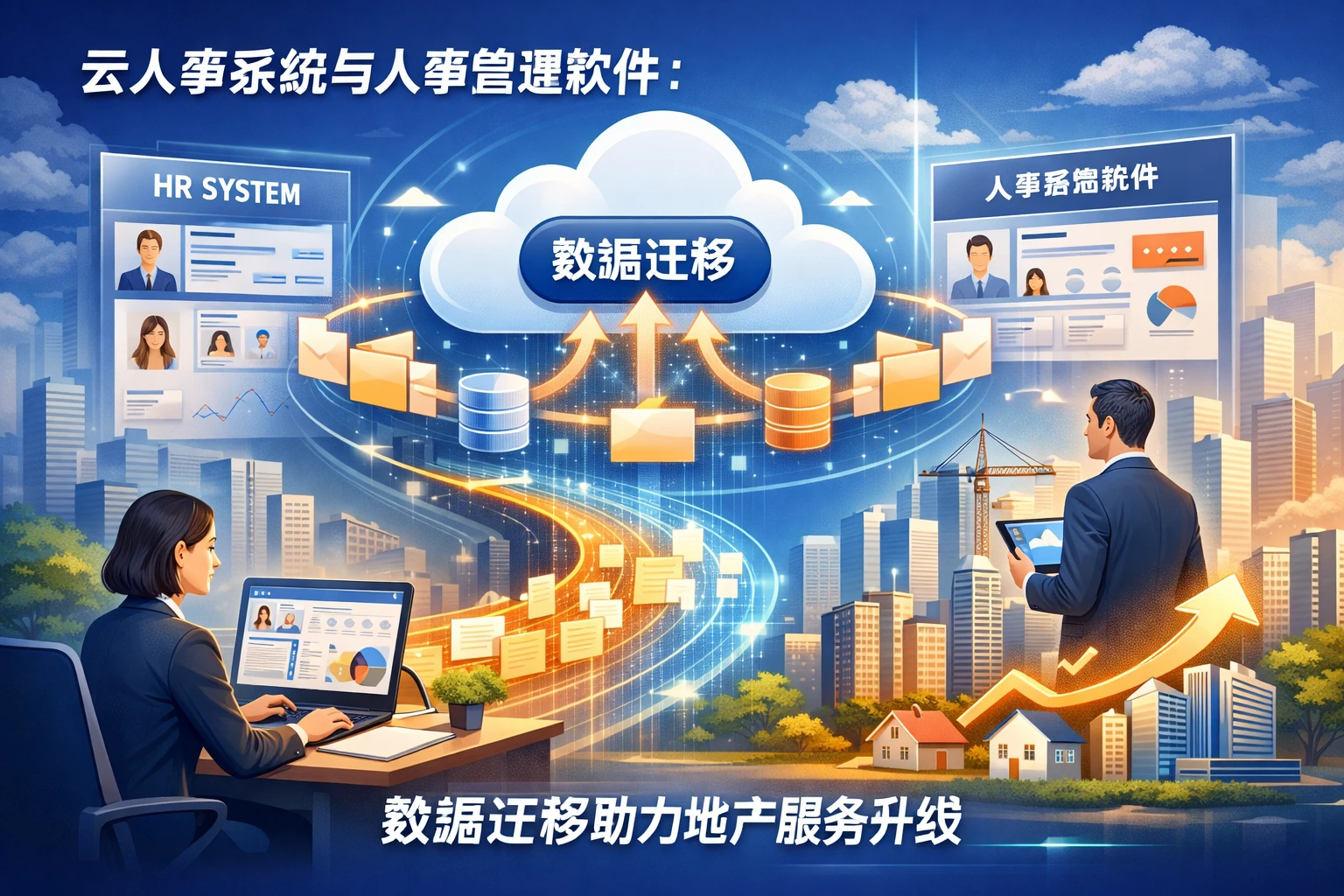 云人事系统与人事管理软件：数据迁移助力地产服务升级