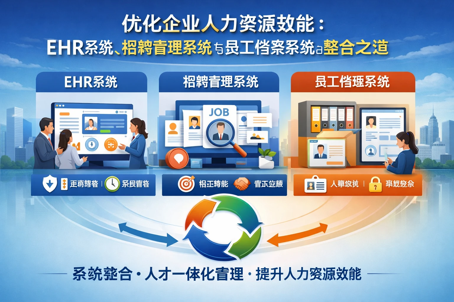 优化企业人力资源效能：EHR系统、招聘管理系统与员工档案系统的整合之道