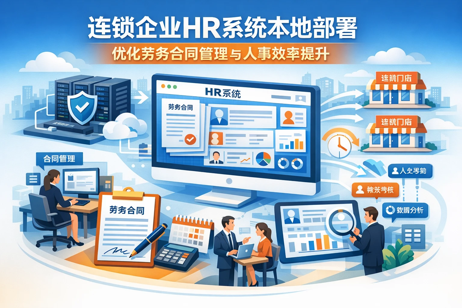 连锁企业HR系统本地部署：优化劳务合同管理与人事效率提升