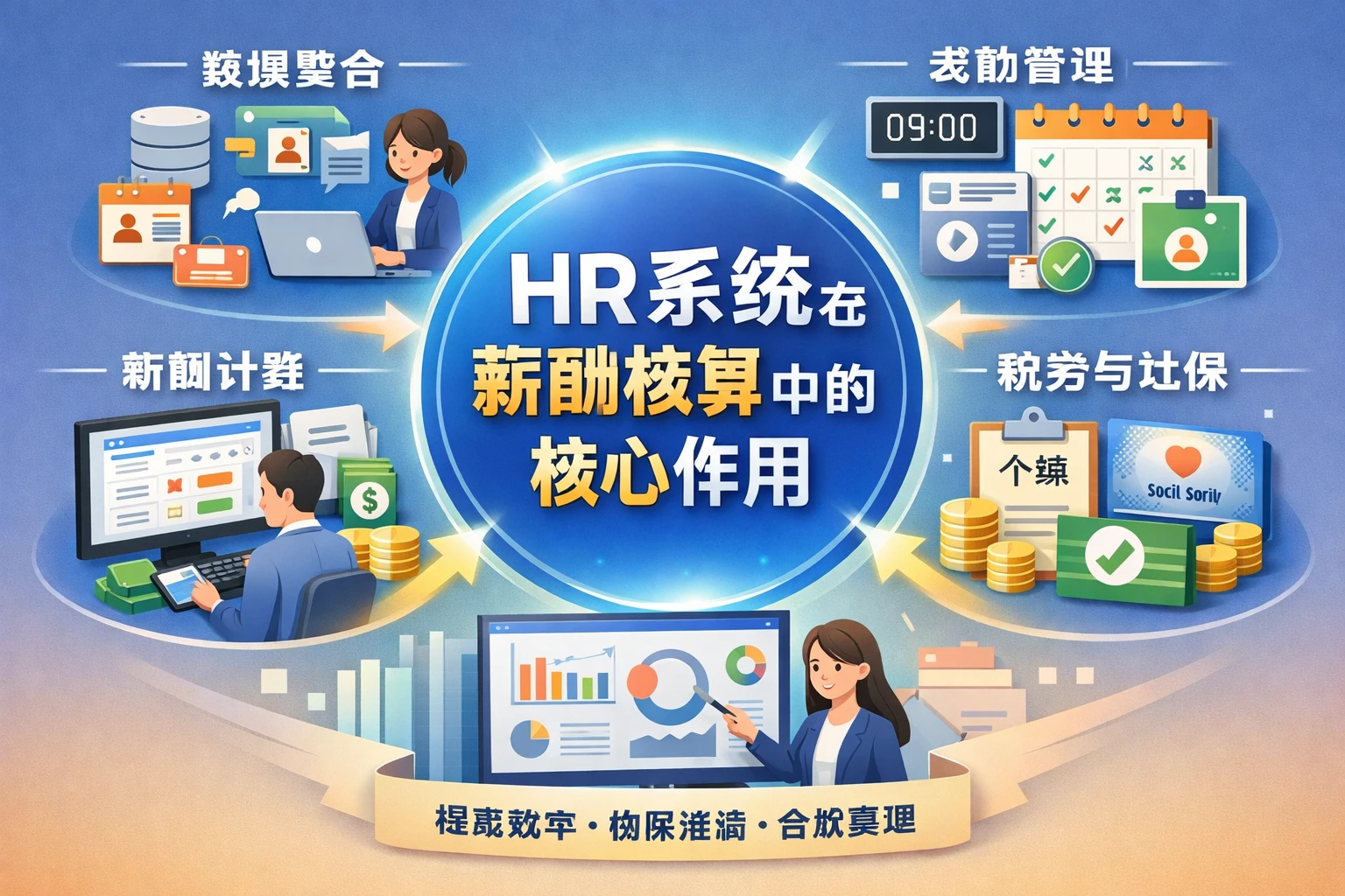 HR系统在薪酬核算中的核心作用