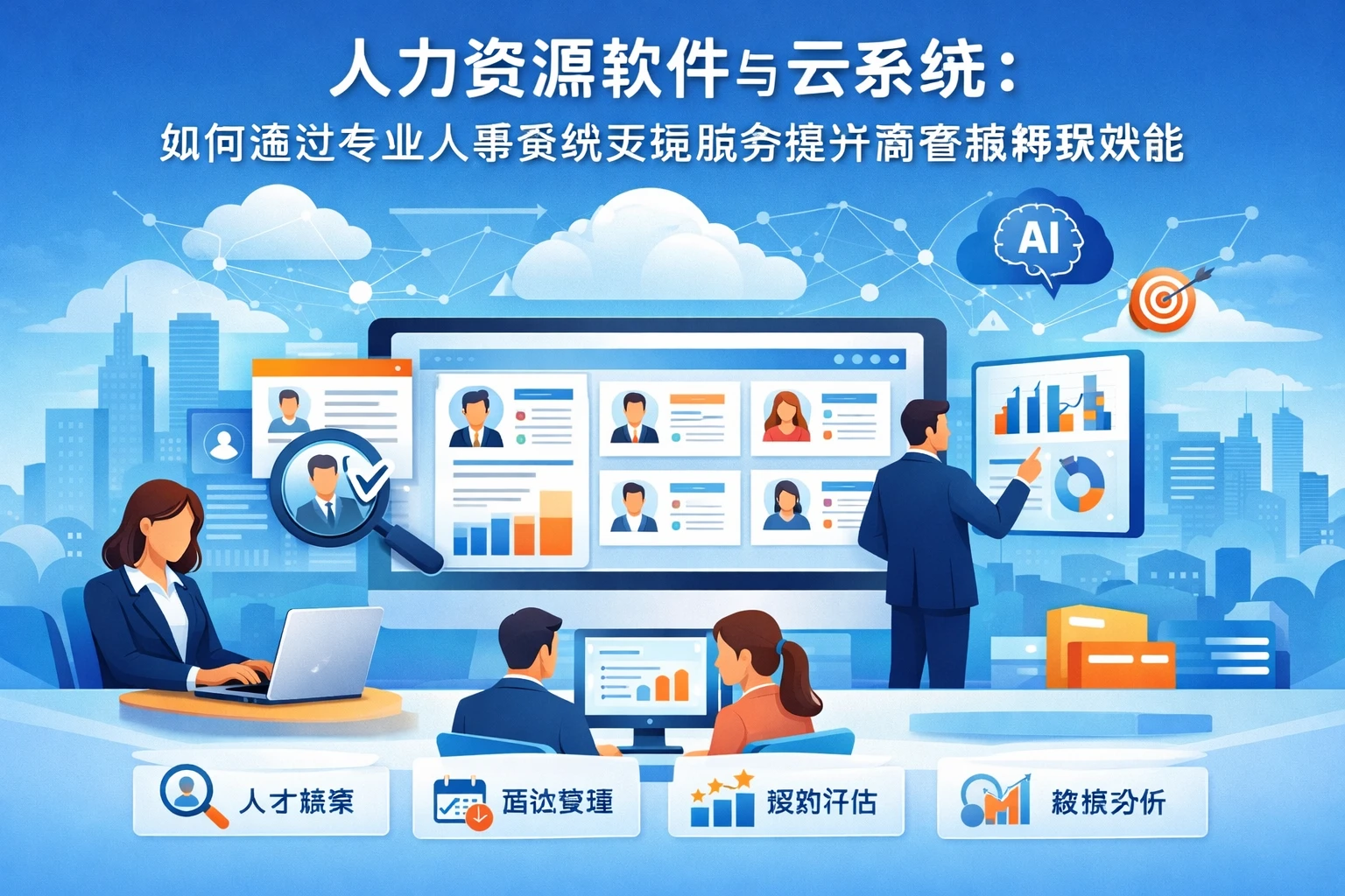 人力资源软件与云系统：如何通过专业人事系统实施服务提升高管招聘效能