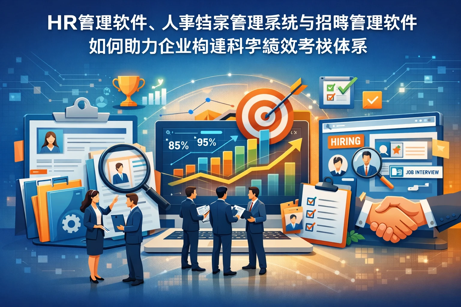 HR管理软件、人事档案管理系统与招聘管理软件如何助力企业构建科学绩效考核体系