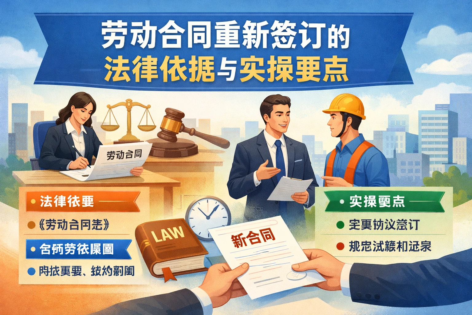 劳动合同重新签订的法律依据与实操要点