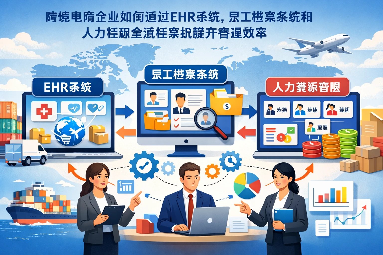 跨境电商企业如何通过EHR系统、员工档案系统和人力资源全流程系统提升管理效率