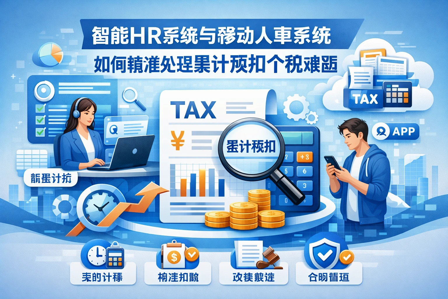 智能HR系统与移动人事系统如何精准处理累计预扣个税难题