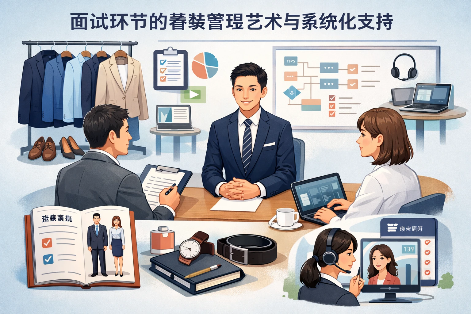 面试环节的着装管理艺术与系统化支持
