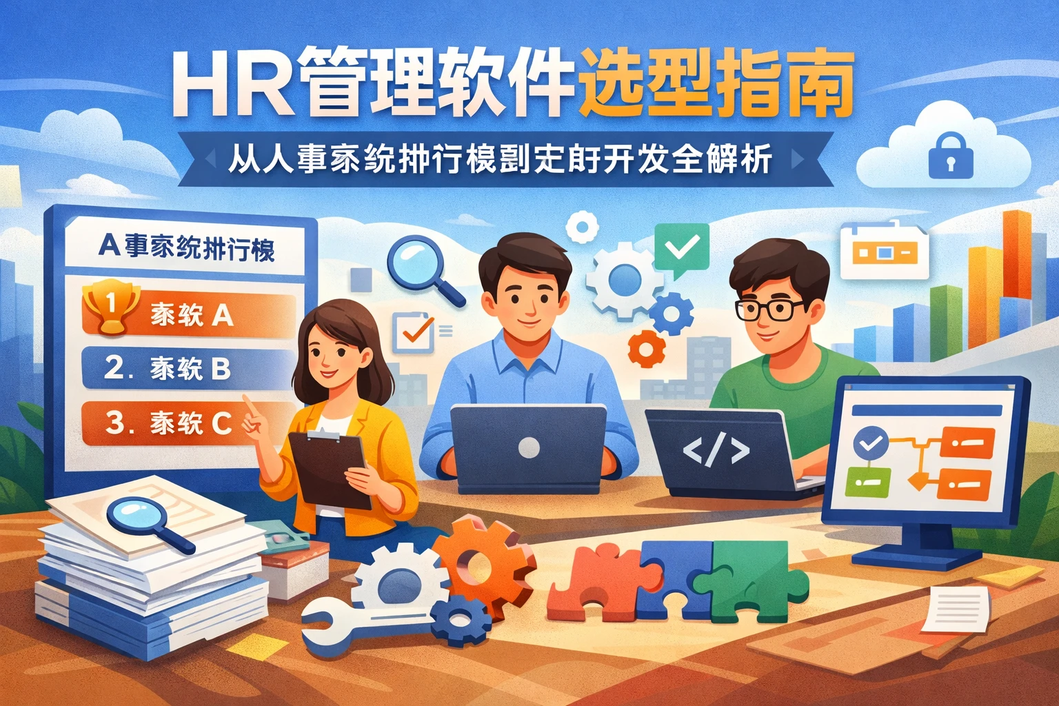 HR管理软件选型指南：从人事系统排行榜到定制开发全解析