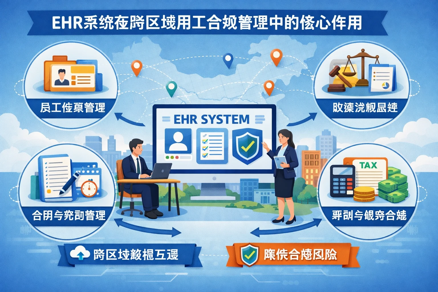 EHR系统在跨区域用工合规管理中的核心作用