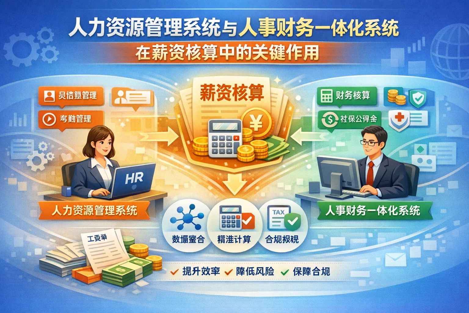 人力资源管理系统与人事财务一体化系统在薪资核算中的关键作用