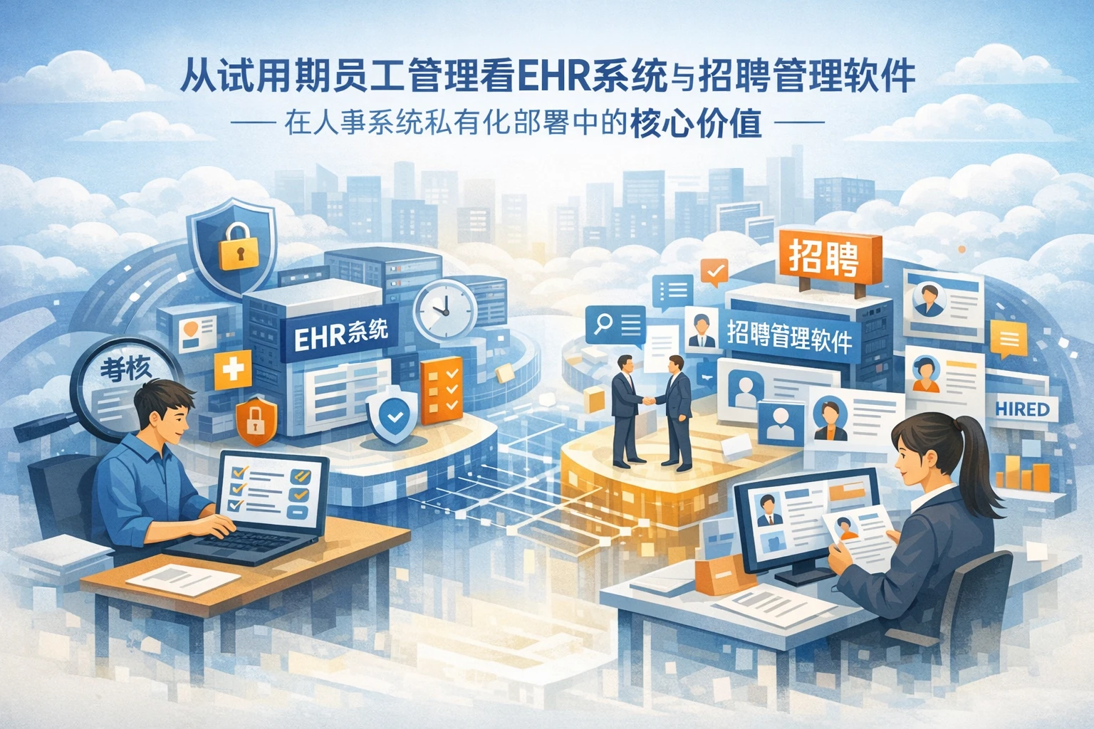 从试用期员工管理看EHR系统与招聘管理软件在人事系统私有化部署中的核心价值