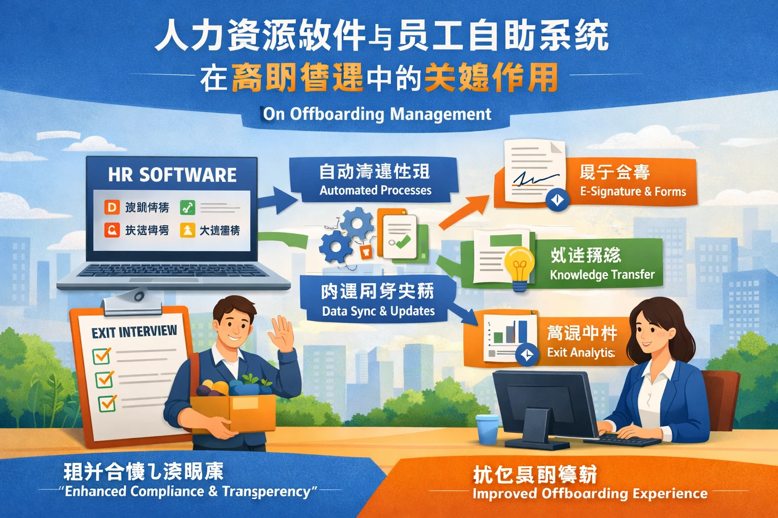 人力资源软件与员工自助系统在离职管理中的关键作用