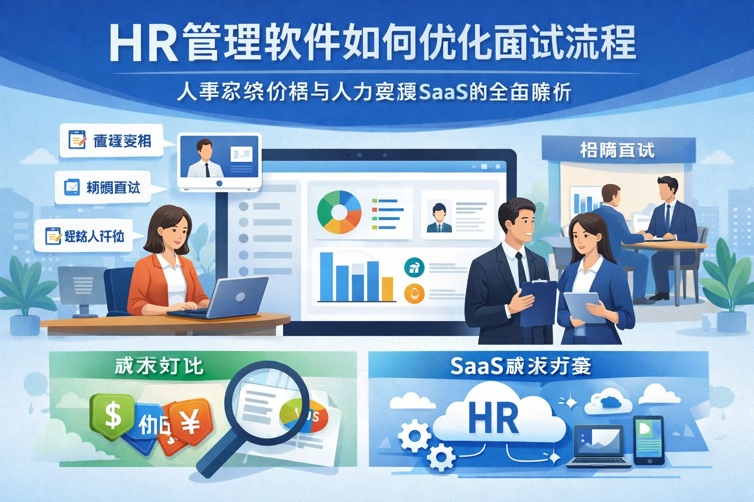HR管理软件如何优化面试流程：人事系统价格与人力资源SaaS的全面解析