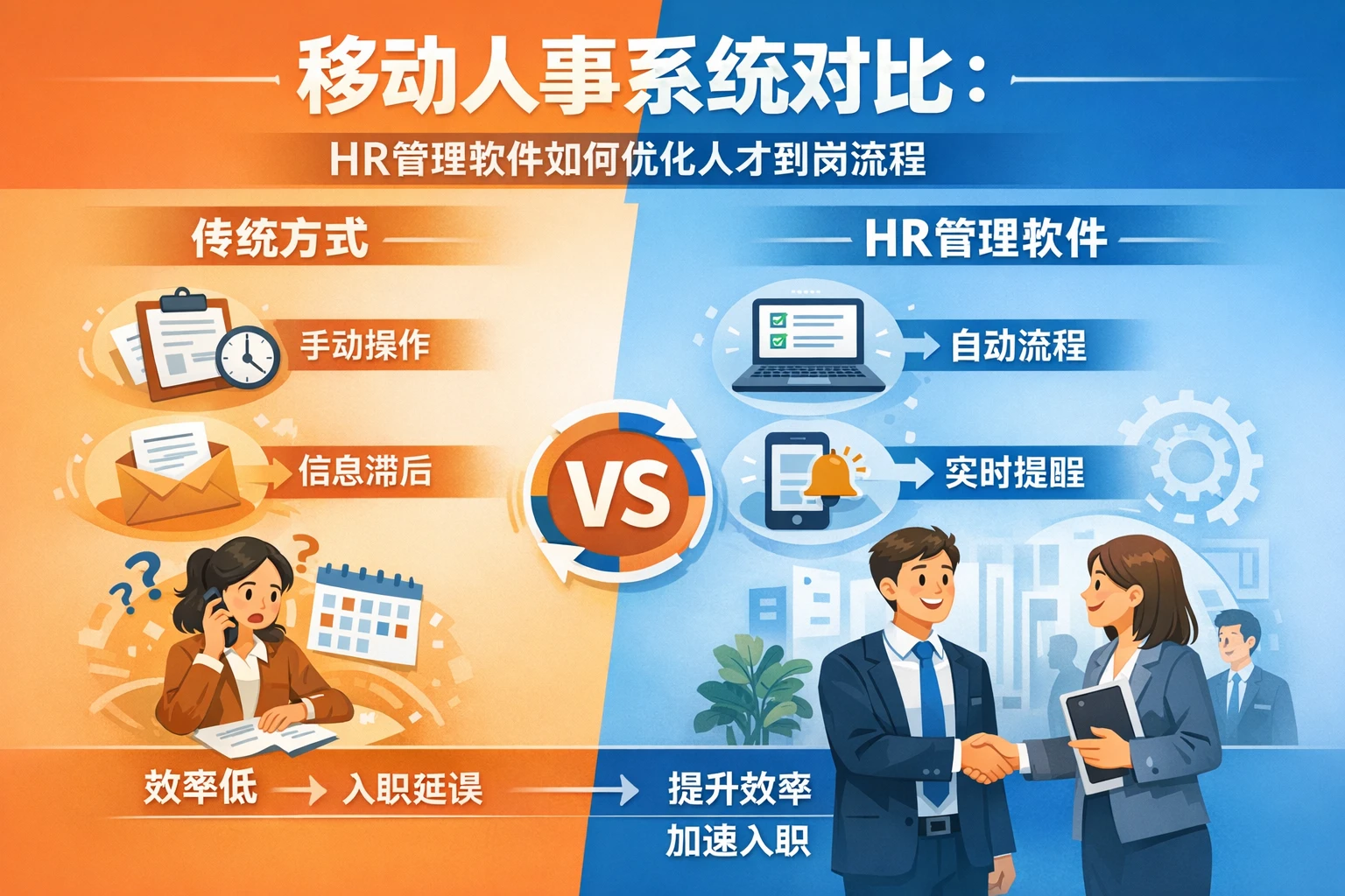 移动人事系统对比：HR管理软件如何优化人才到岗流程