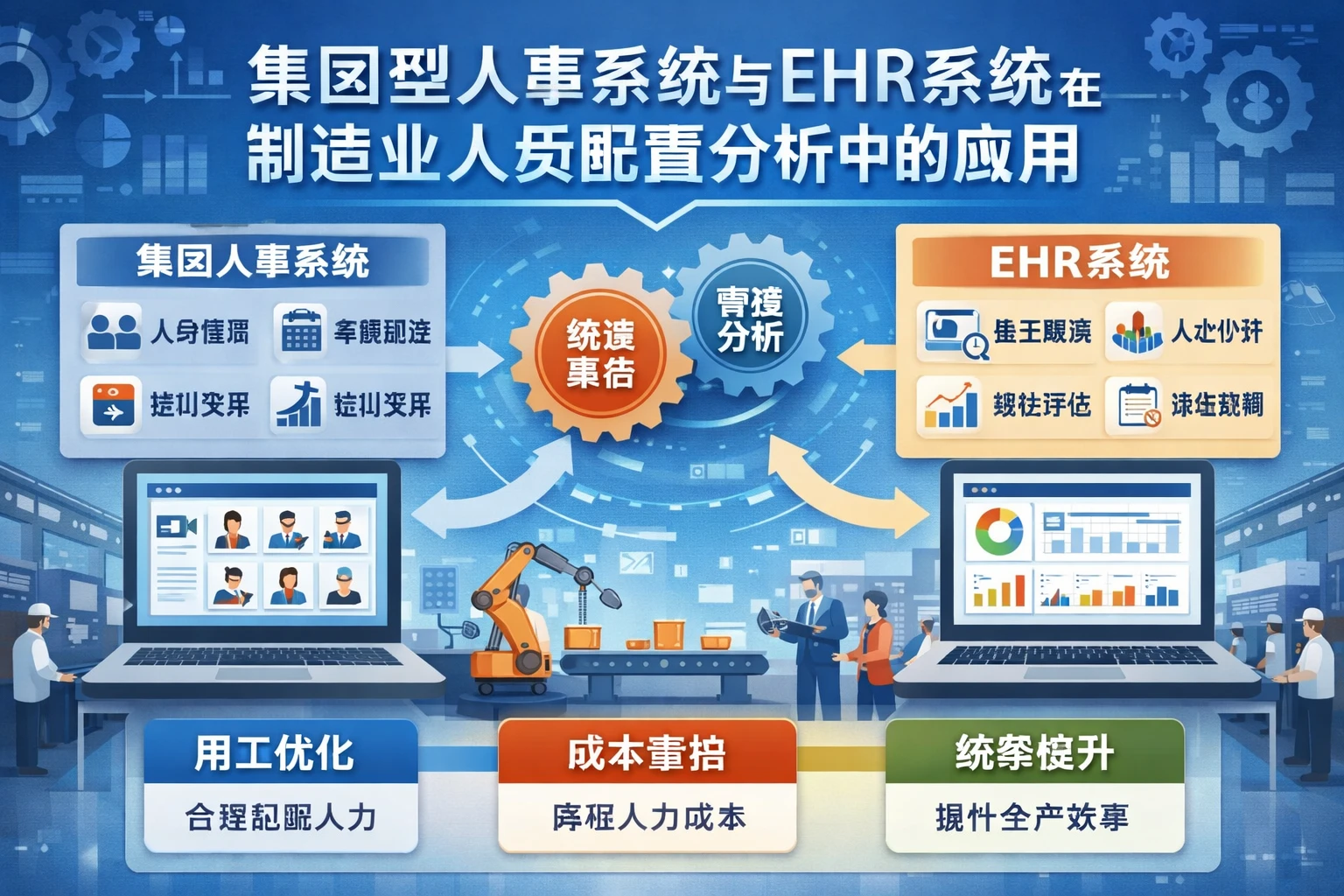 集团型人事系统与EHR系统在制造业人员配置分析中的应用