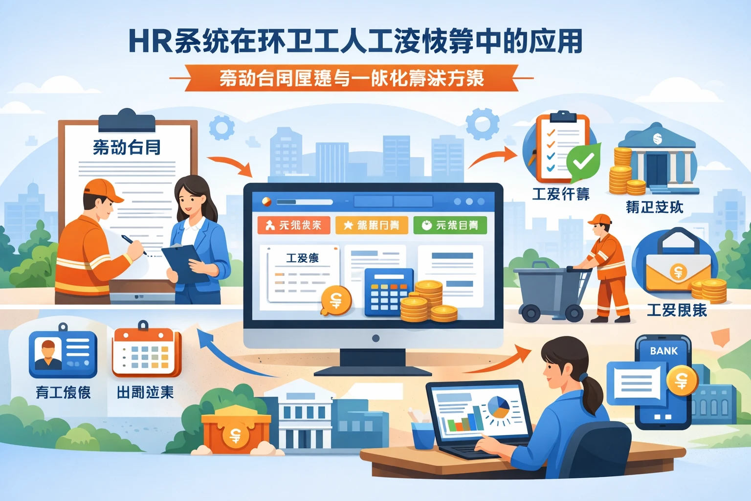 HR系统在环卫工人工资核算中的应用：劳动合同管理与一体化解决方案