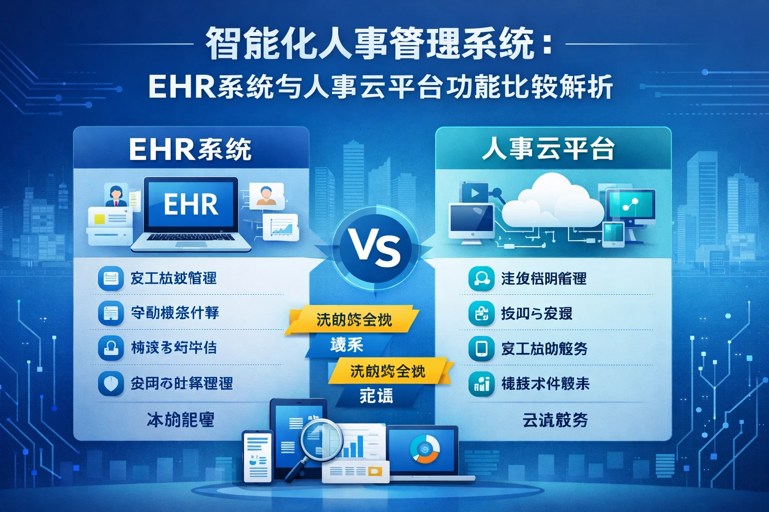 智能化人事管理系统：EHR系统与人事云平台功能比较解析