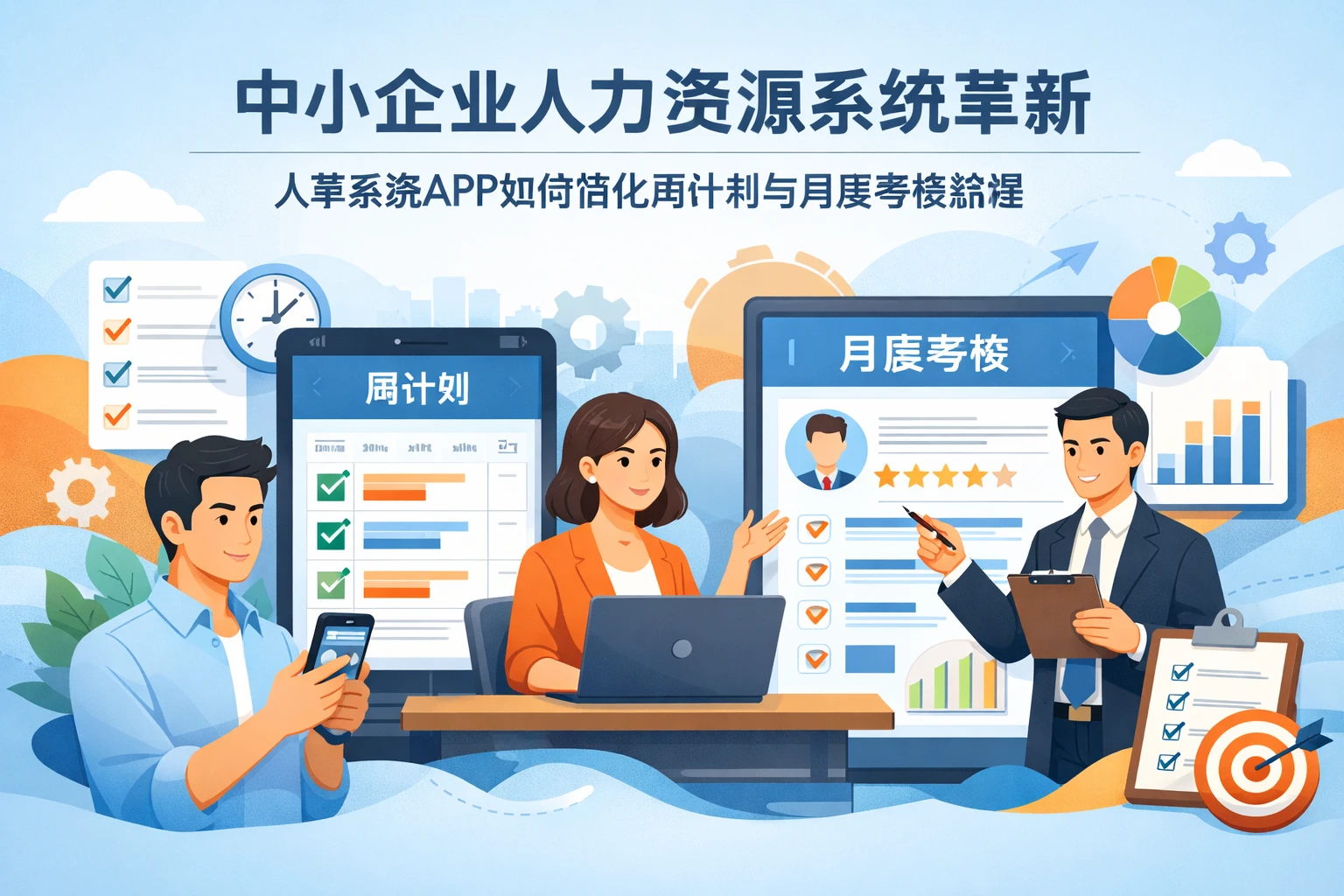 中小企业人力资源系统革新：人事系统APP如何简化周计划与月度考核流程
