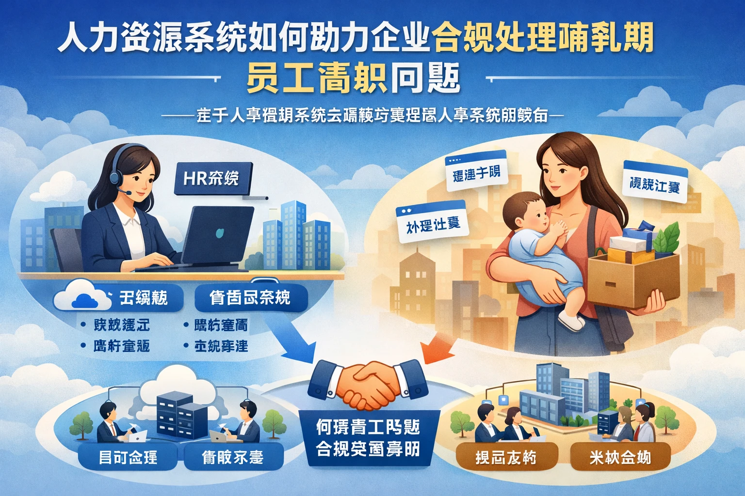 人力资源系统如何助力企业合规处理哺乳期员工离职问题——基于人事管理系统云端版与集团型人事系统的视角
