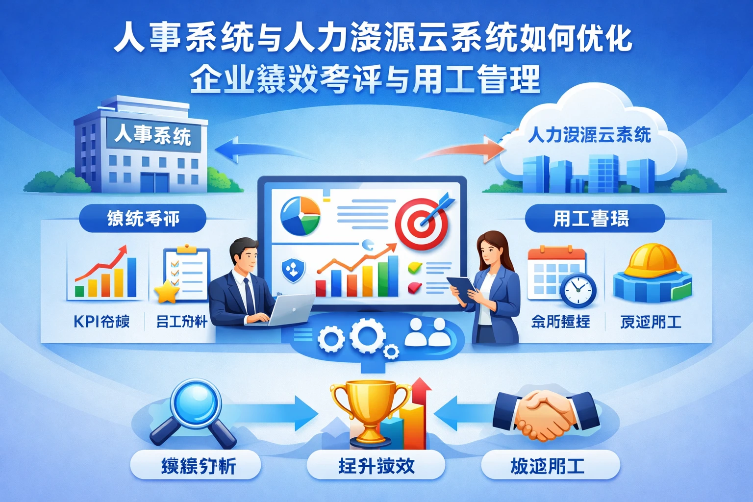 人事系统与人力资源云系统如何优化企业绩效考评与用工管理