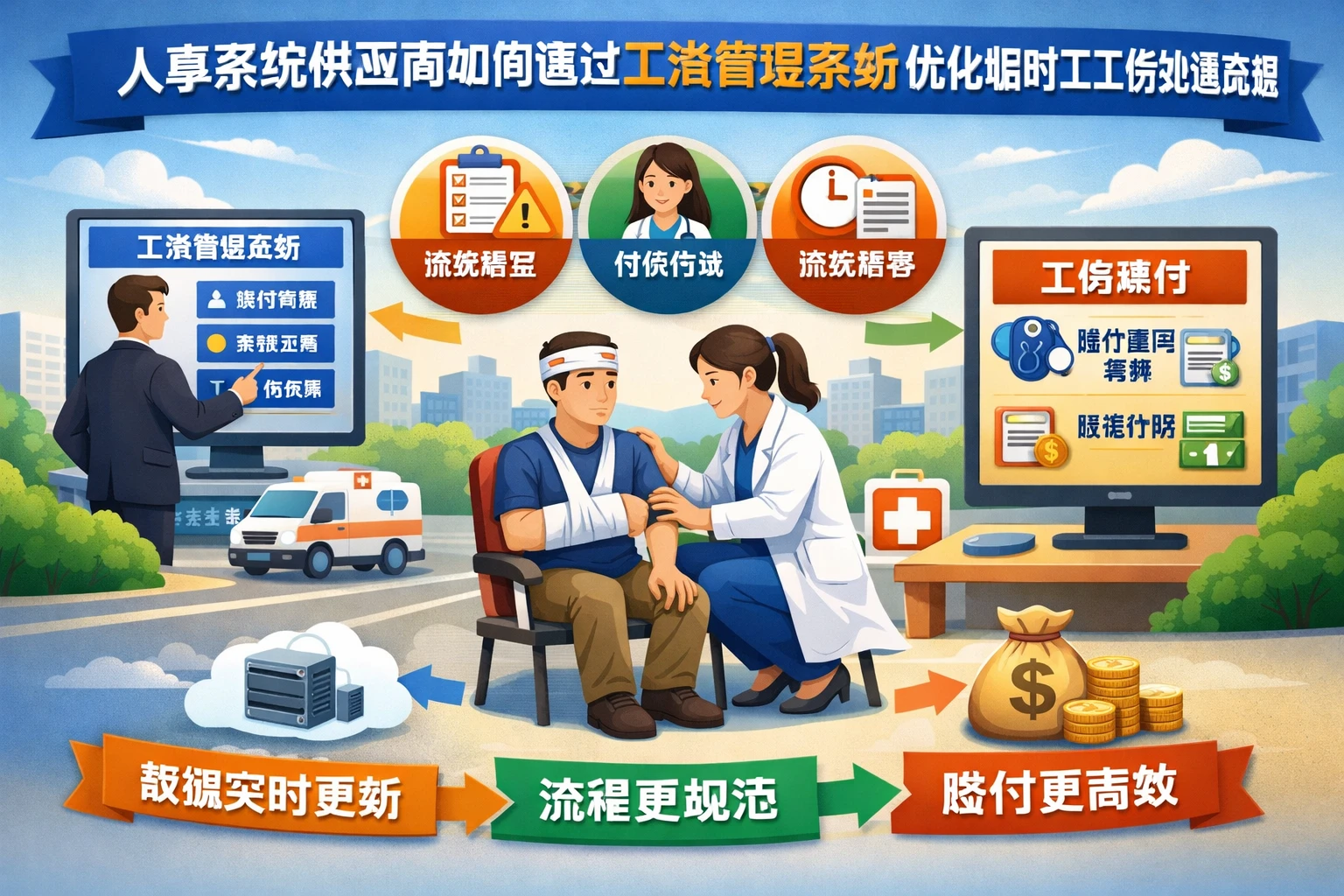 人事系统供应商如何通过工资管理系统优化临时工工伤处理流程