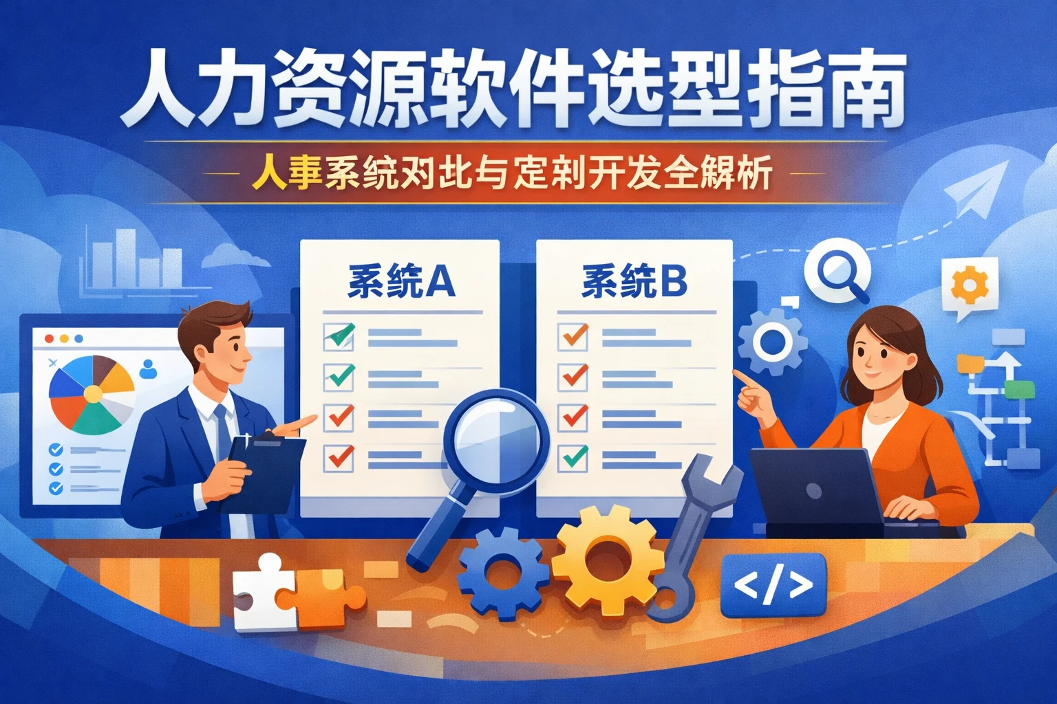 人力资源软件选型指南:人事系统对比与定制开发全解析