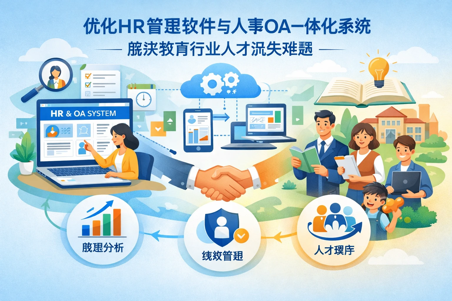 优化HR管理软件与人事OA一体化系统，解决教育行业人才流失难题