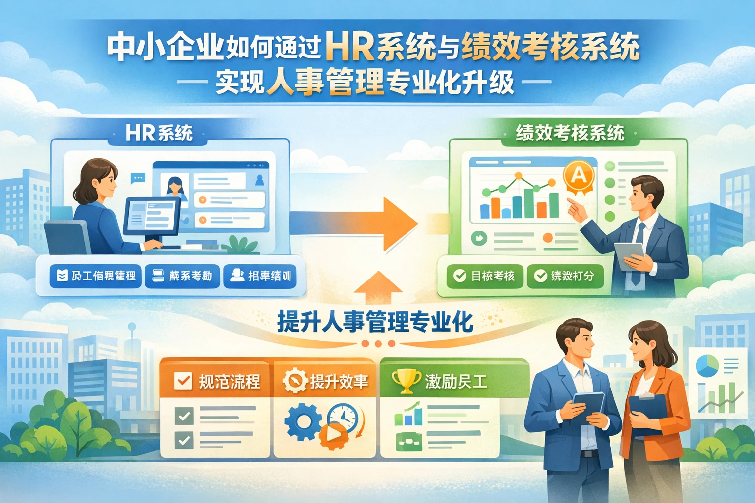 中小企业如何通过HR系统与绩效考核系统实现人事管理专业化升级