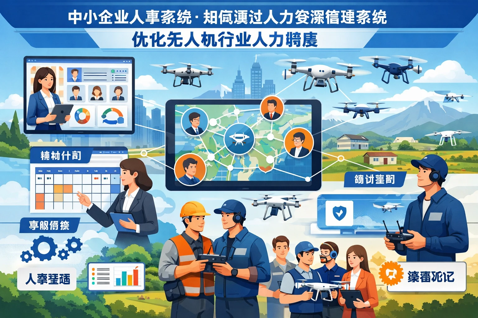 中小企业人事系统：如何通过人力资源管理系统优化无人机行业人力调度