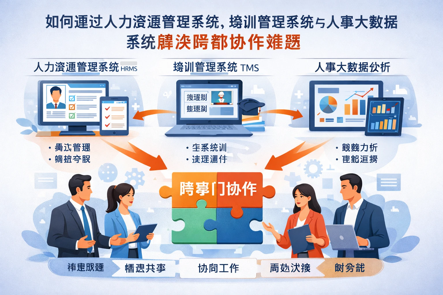 如何通过人力资源管理系统、培训管理系统与人事大数据系统解决跨部门协作难题