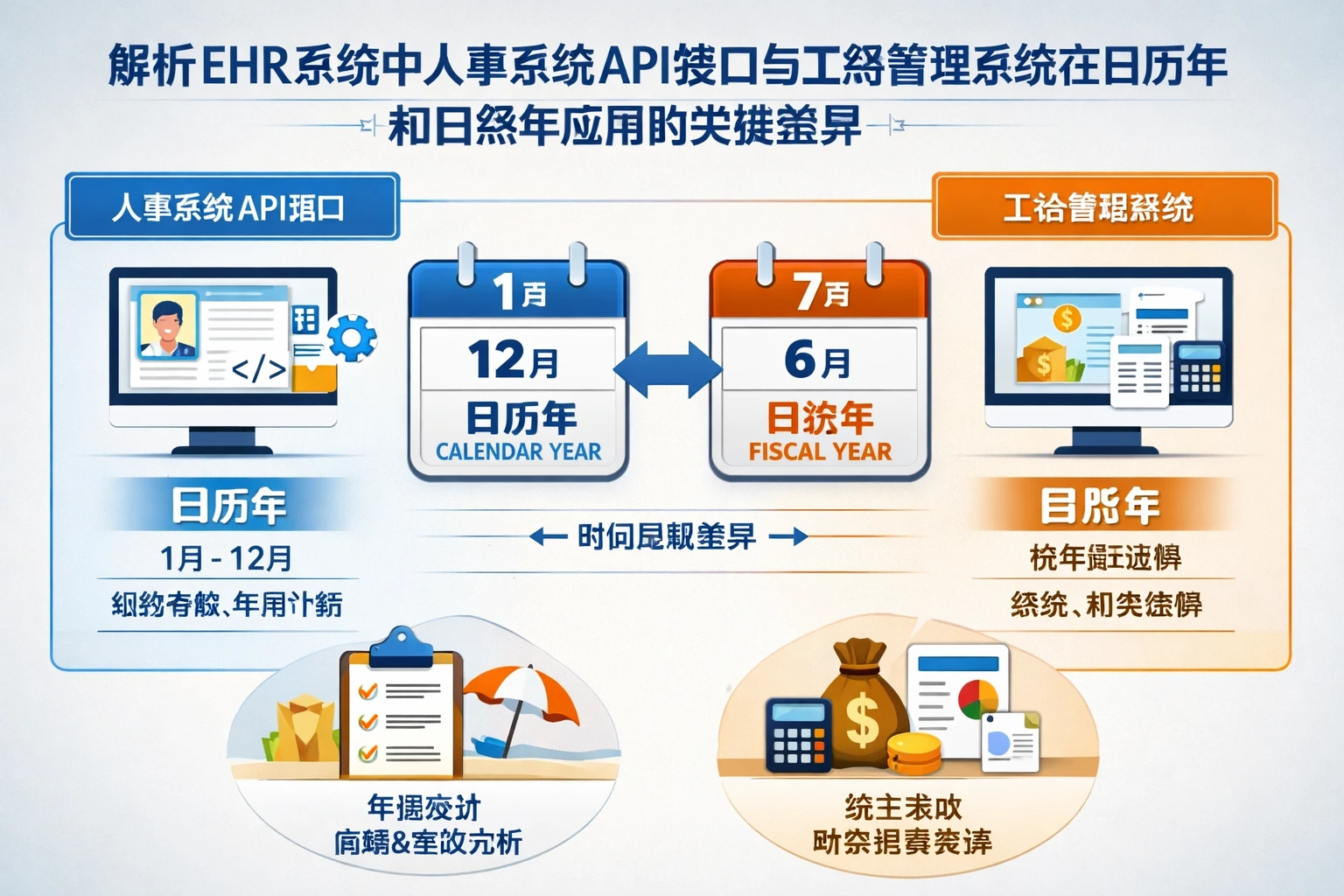 解析EHR系统中人事系统API接口与工资管理系统在日历年和自然年应用的关键差异
