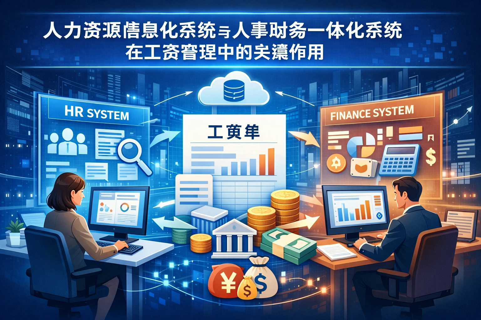 人力资源信息化系统与人事财务一体化系统在工资管理中的关键作用